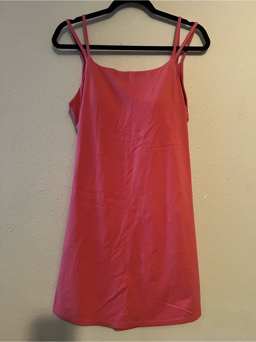 Halara Everyday Activity Dress Pink Built-in Shorts Shelf Bra Large